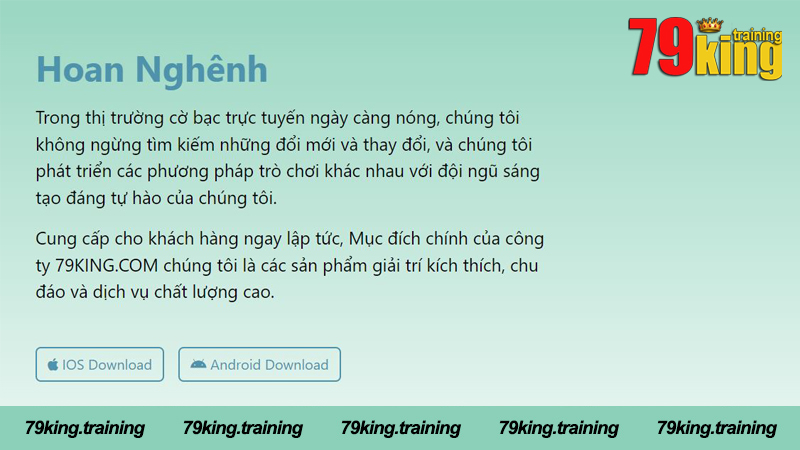 Ứng dụng 79King trên thiết bị di động