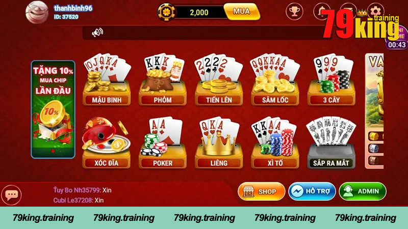 Lý do nên chơi cá cược tại casino 79King